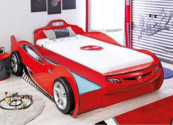 CARBED Кровать-машина Coupe с выдвижной кроватью Red 20.03.1306.00 в Поваренке - povarenka.mebel54.com | фото
