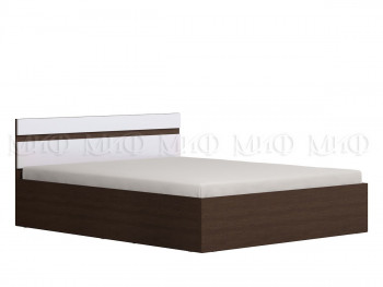 Ким кровать с подъемным механизмом 1,4 (Венге/белый глянец) в Поваренке - povarenka.mebel54.com | фото