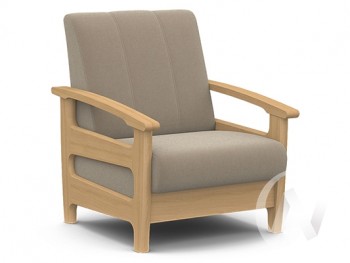 Кресло для отдыха Омега (бук лак/CATANIA LATTE) в Поваренке - povarenka.mebel54.com | фото