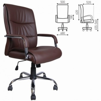 Кресло офисное BRABIX Space EX-508 (коричневый) в Поваренке - povarenka.mebel54.com | фото