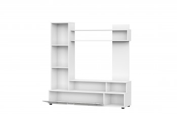 Мебель для гостиной "МГС 9" Белый / Цемент светлый в Поваренке - povarenka.mebel54.com | фото