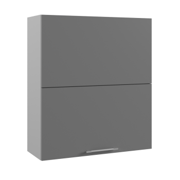 Ройс ПГПМ 800 Шкаф верхний Blum Aventos HF (Графит софт/корпус Серый) в Поваренке - povarenka.mebel54.com | фото