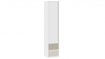 Шкаф для белья комбинированный «Сканди» Дуб Гарден/Белый/Глиняный серый в Поваренке - povarenka.mebel54.com | фото