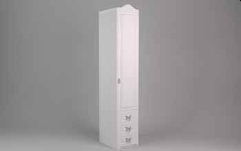 Шкаф угловой Бэлла с ящиками (Выбеленное дерево/Белый) в Поваренке - povarenka.mebel54.com | фото
