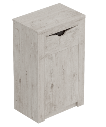 Тумба с дверцей и ящиком Соренто Дуб бонифаций/Кофе структурный матовый в Поваренке - povarenka.mebel54.com | фото